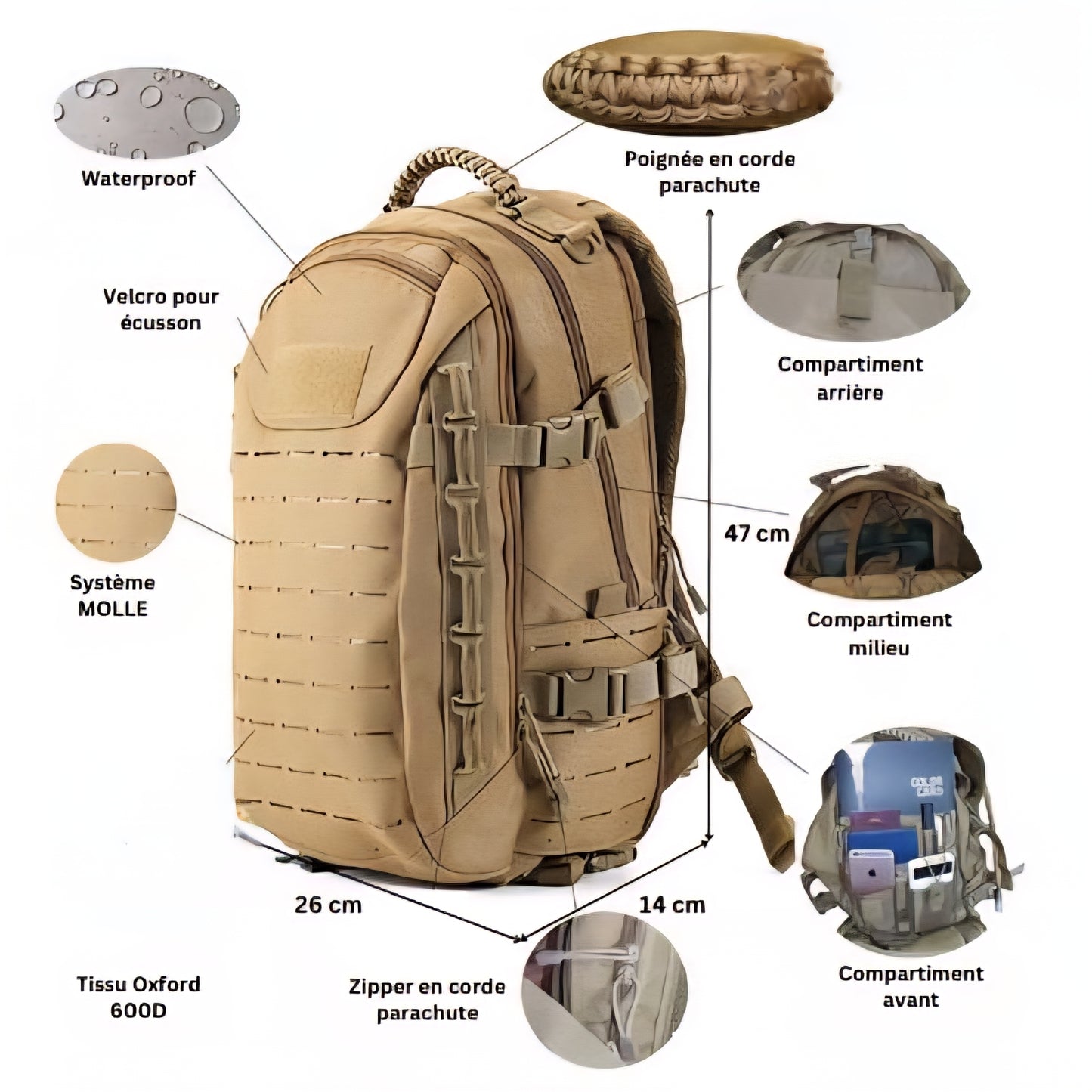 Sac Tactical nylon 40L