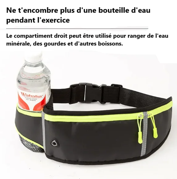 Ceinture Banane de Sport Grande Capacité pour l'Extérieur