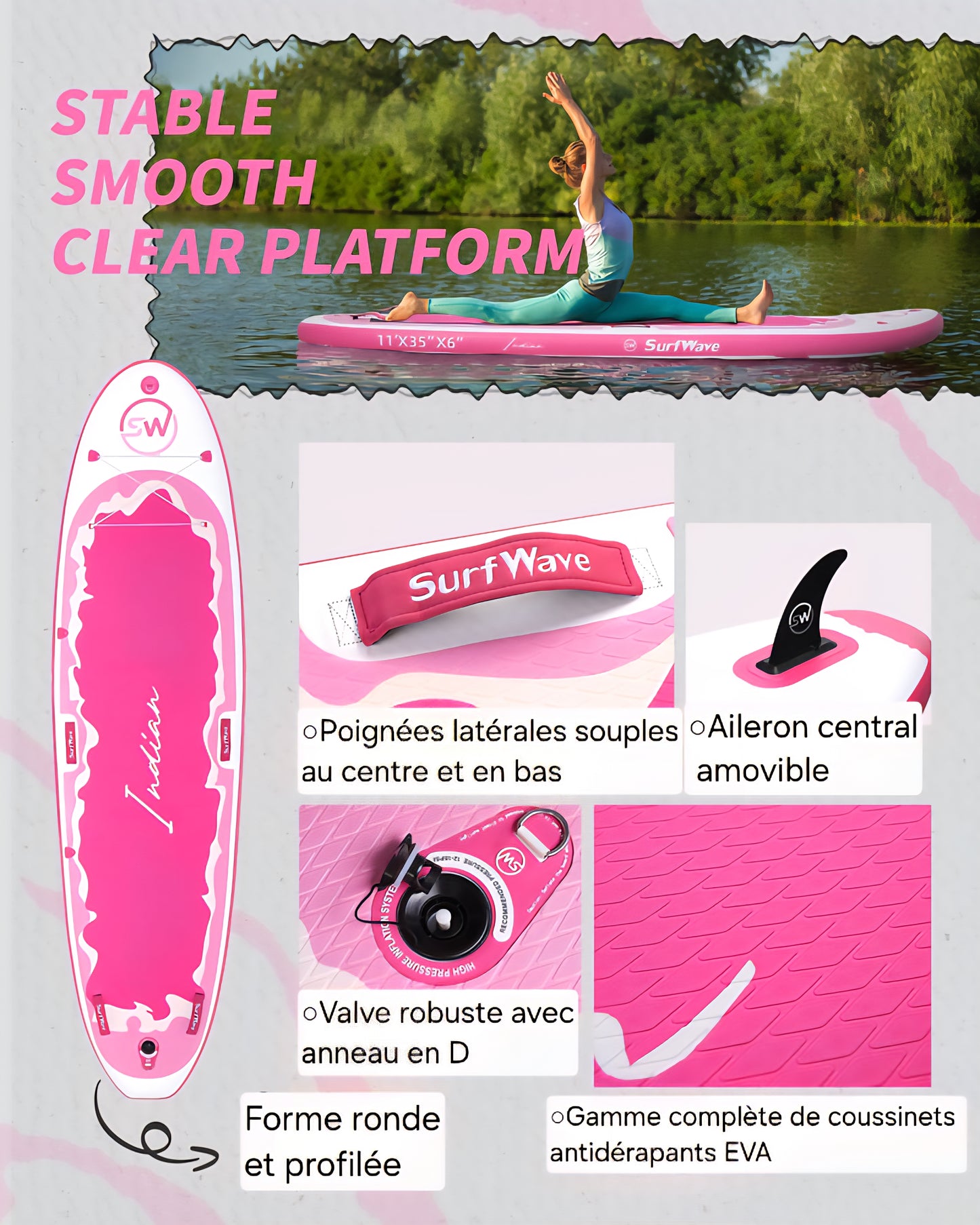 Paddle SurfWave Gonflable